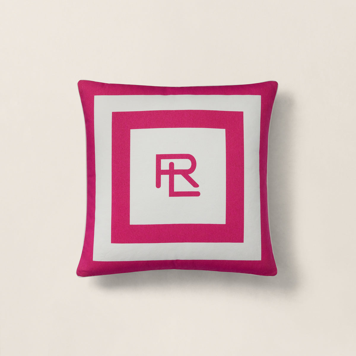 Holton Throw Pillow - Pink/White