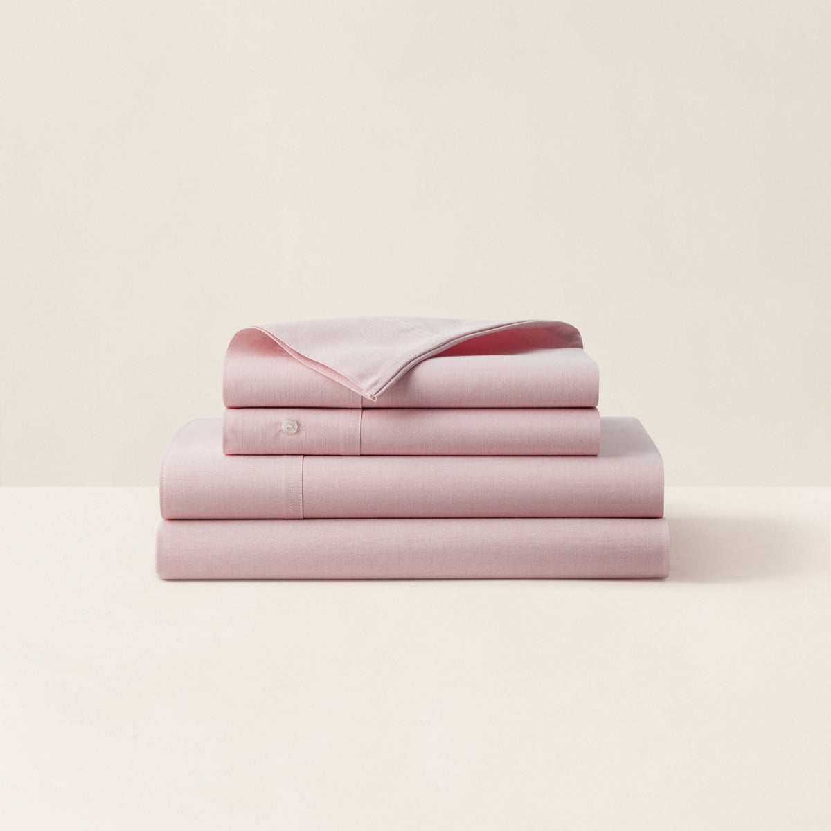 Organic Cotton Oxford Solid Sheeting - Pink