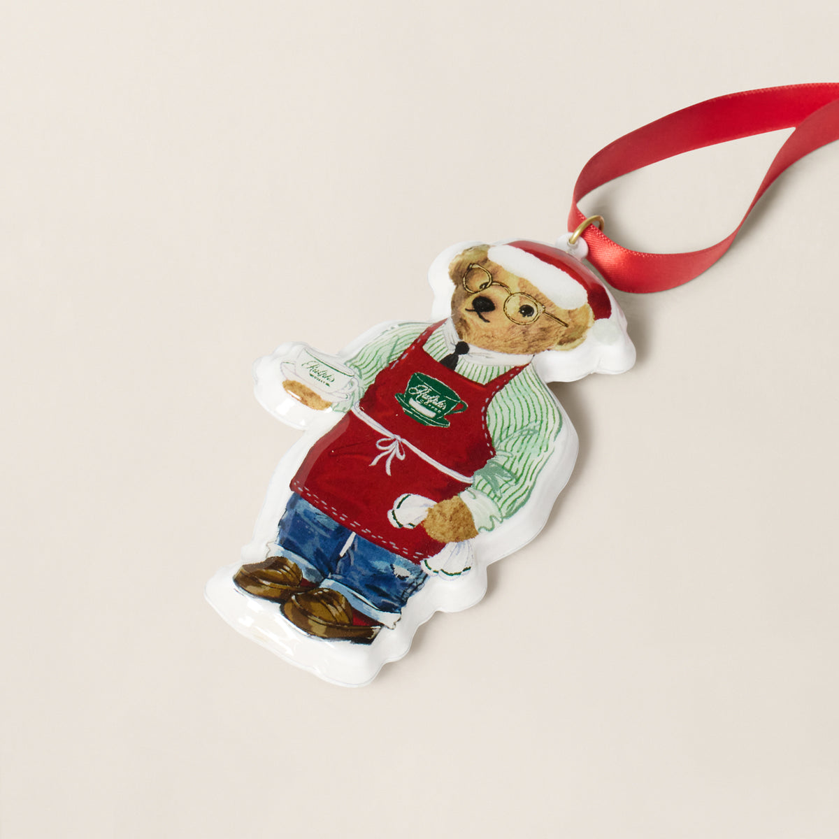 Ralph’s Coffee Polo Bear Ornament - Ralph Lauren Home