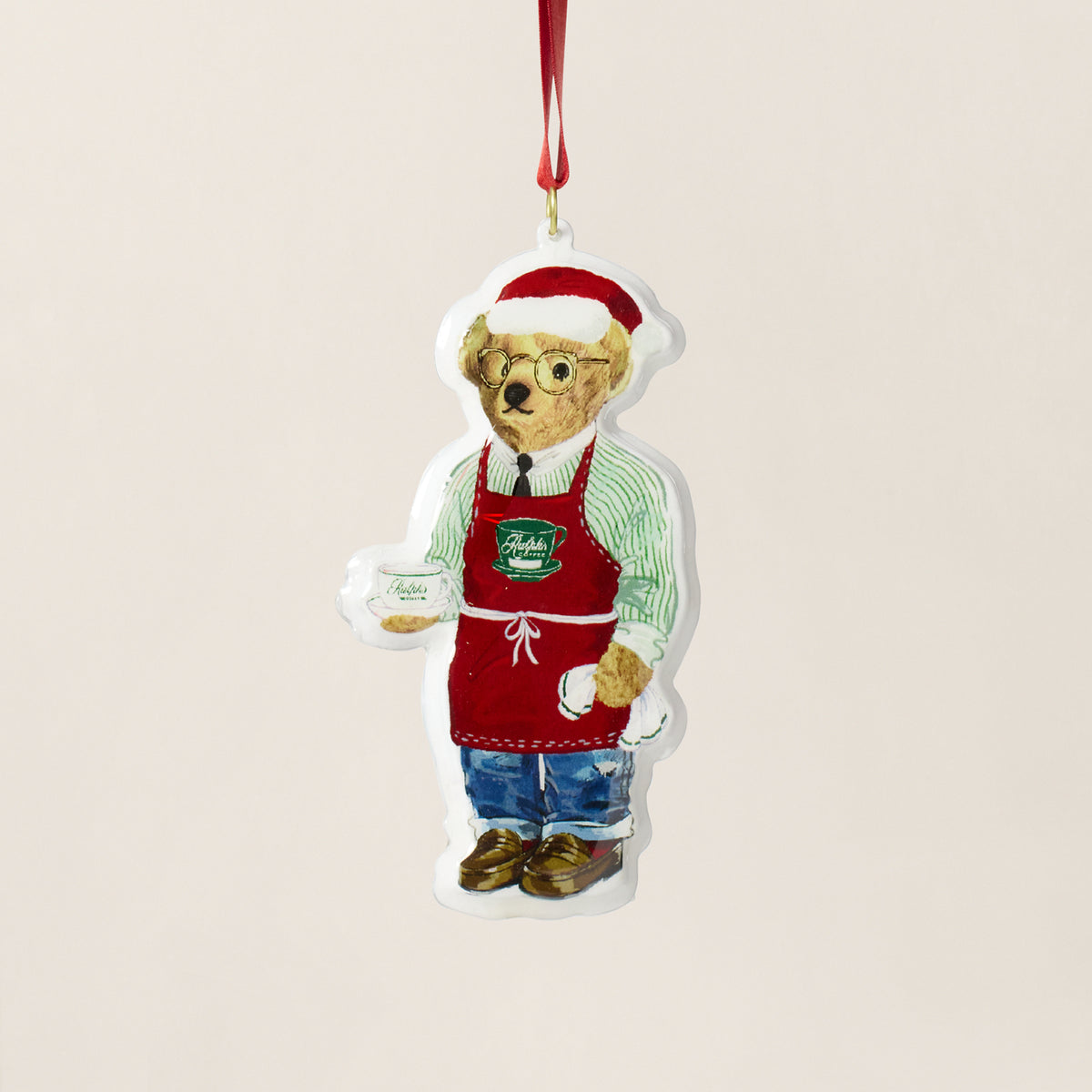 Ralph’s Coffee Polo Bear Ornament - Ralph Lauren Home