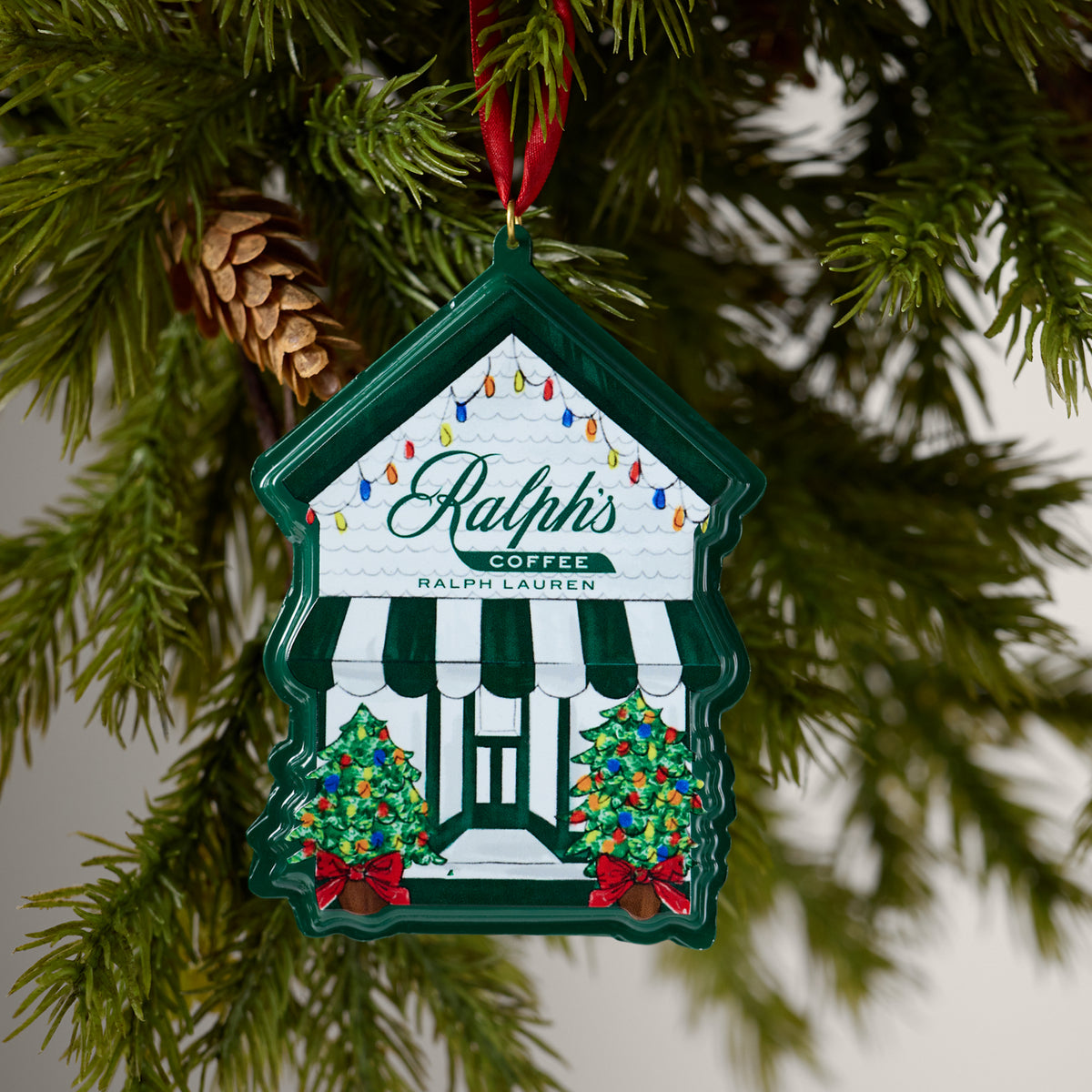 Ralph’s Coffee Holiday Cottage Ornament - Ralph Lauren Home