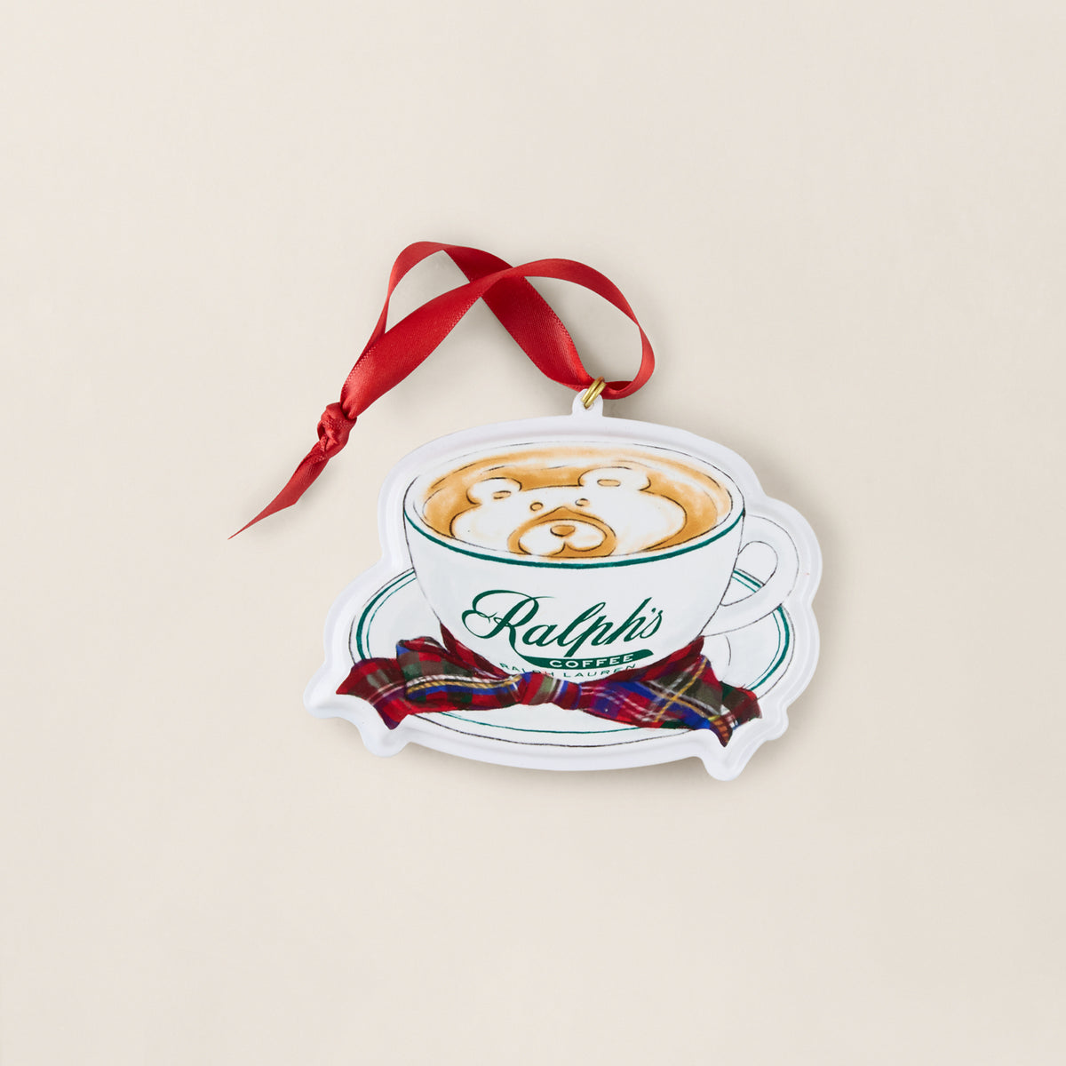 Ralph’s Coffee Holiday Bear Cup Ornament - Ralph Lauren Home