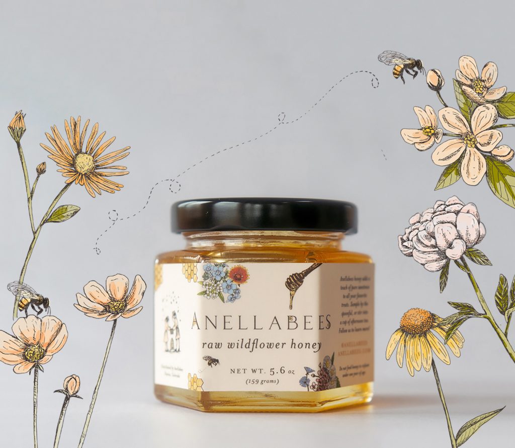 Raw Wildflower Honey Anellabees