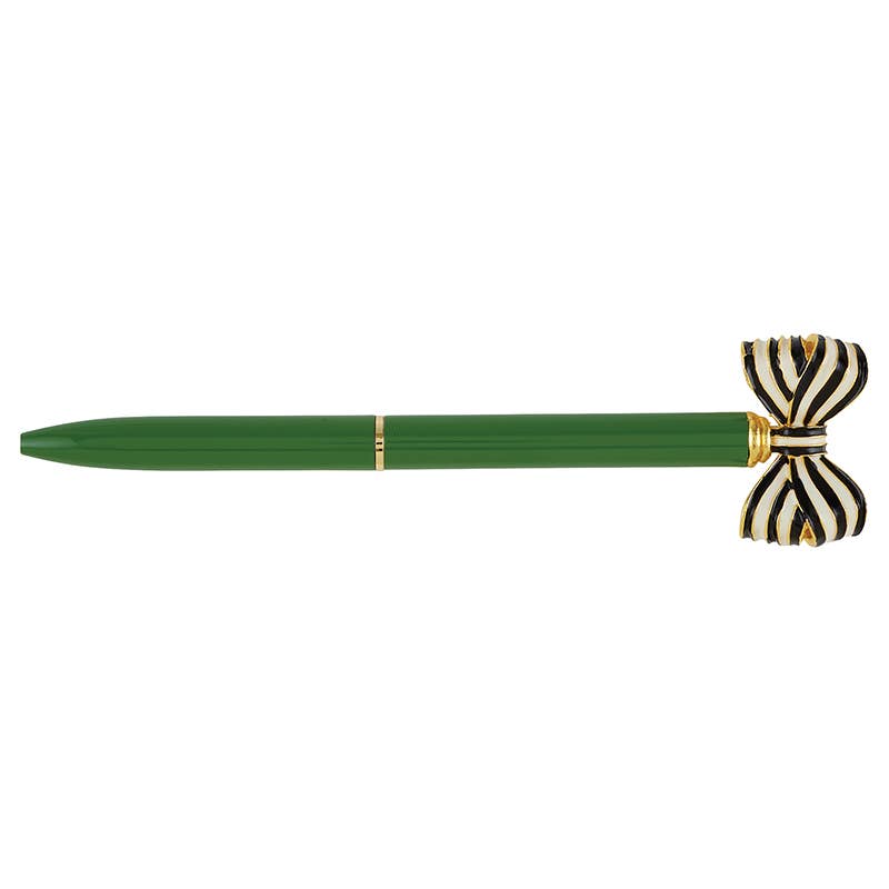 Striped Bow Pen - Palm Leaf Santa Barbara Design Studio by Creative Brands