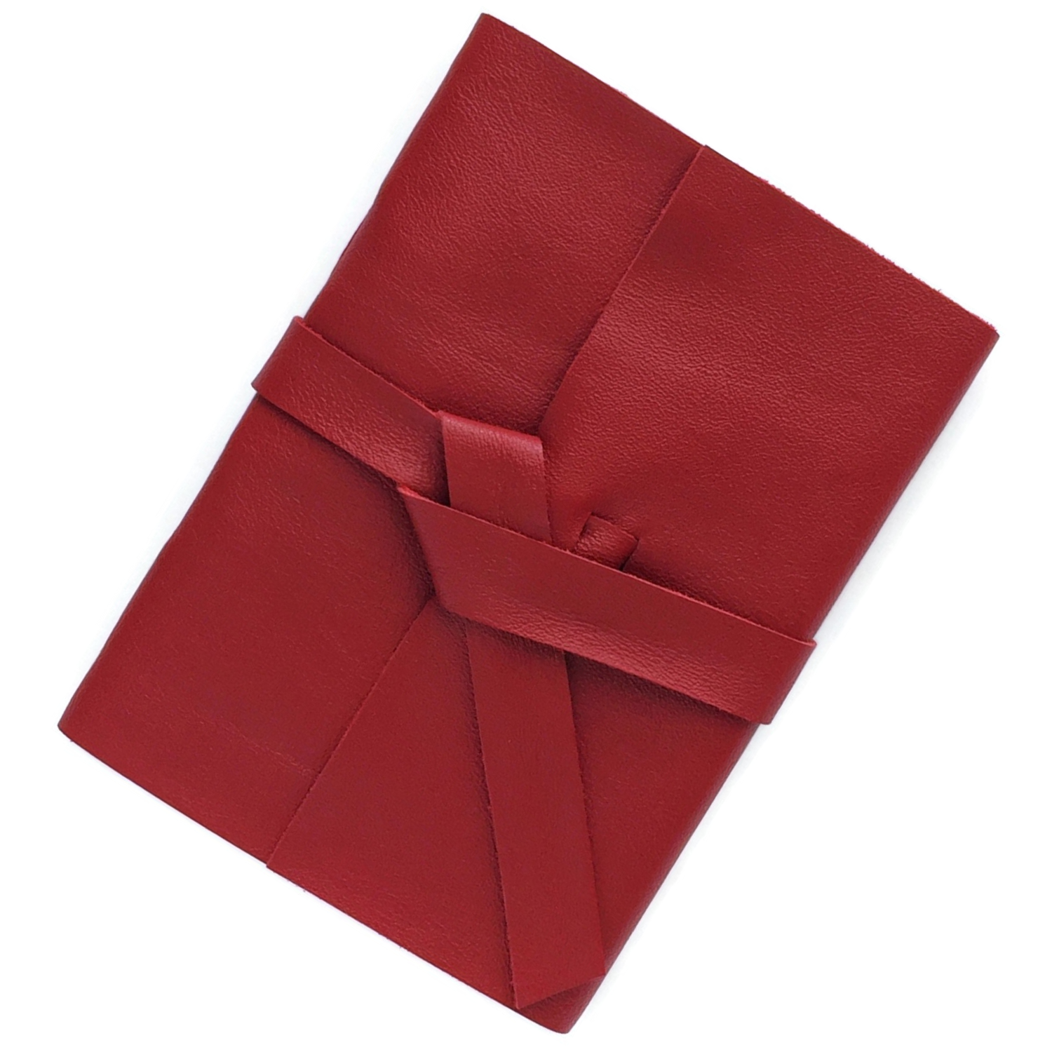 Unlined Leather Sketchbook - Deep Red - 5x7 inches Absolutely EVO