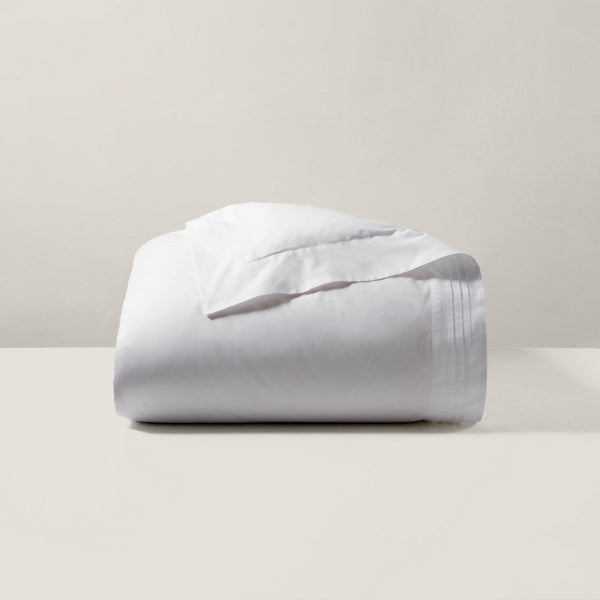 Organic Cotton Tuxedo Pleat Duvet Cover