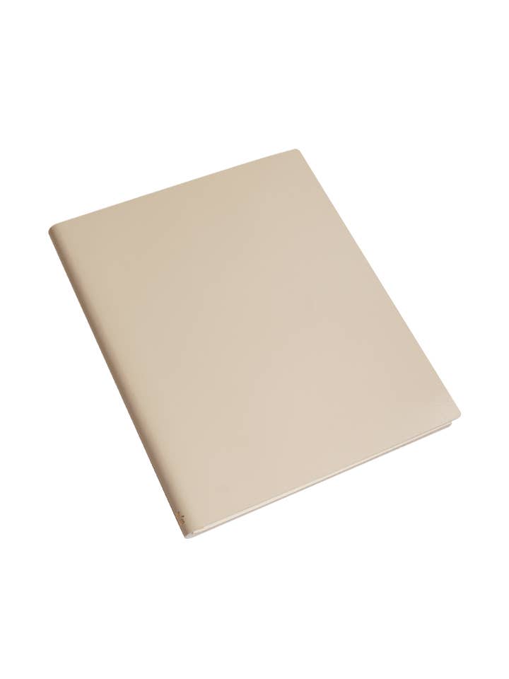Paperthinks Recycled Leather XL 7 x 9 Inches Lined Notebooks: Black
