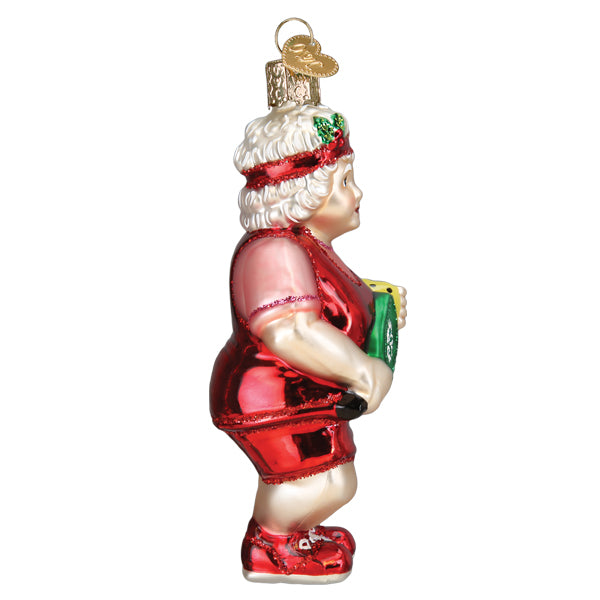 Pickleball Mrs. Claus Ornament Old World Christmas