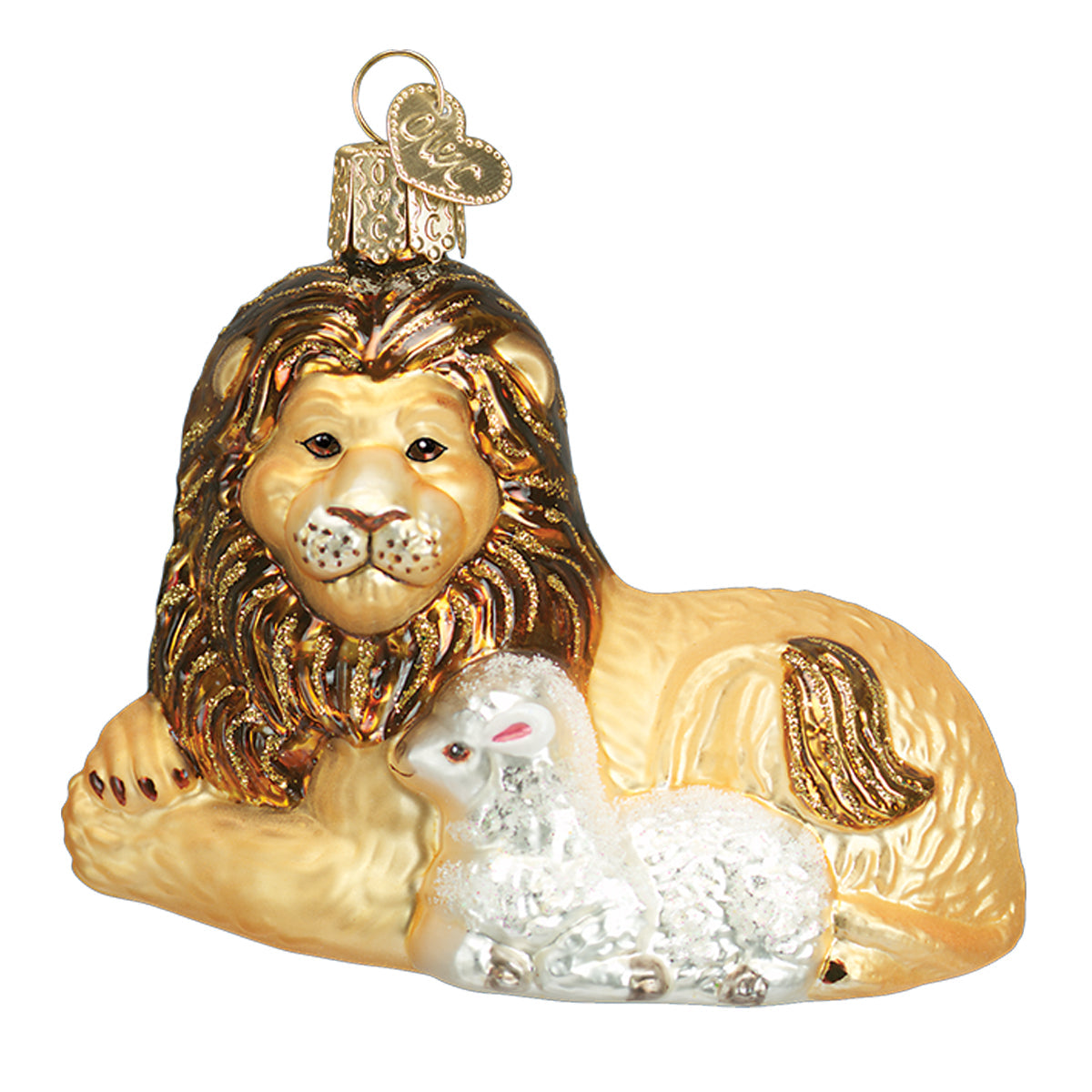 Lion And Lamb Ornament Old World Christmas