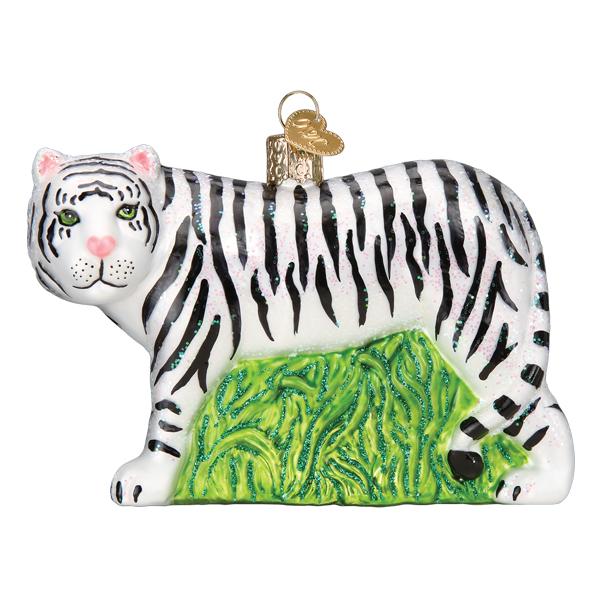 White Tiger Ornament Old World Christmas