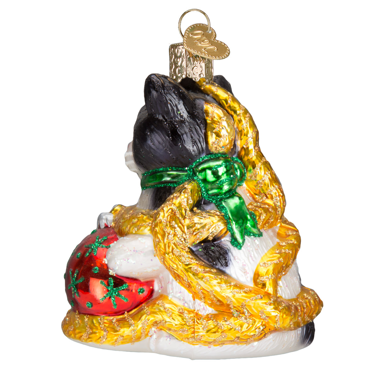 Holiday Kitten Ornament Old World Christmas