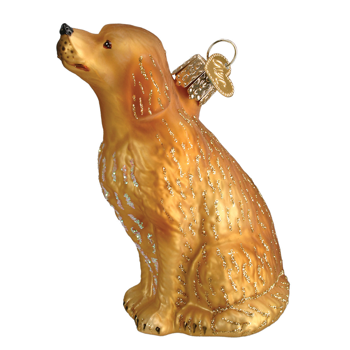 Sitting Golden Ornament Old World Christmas