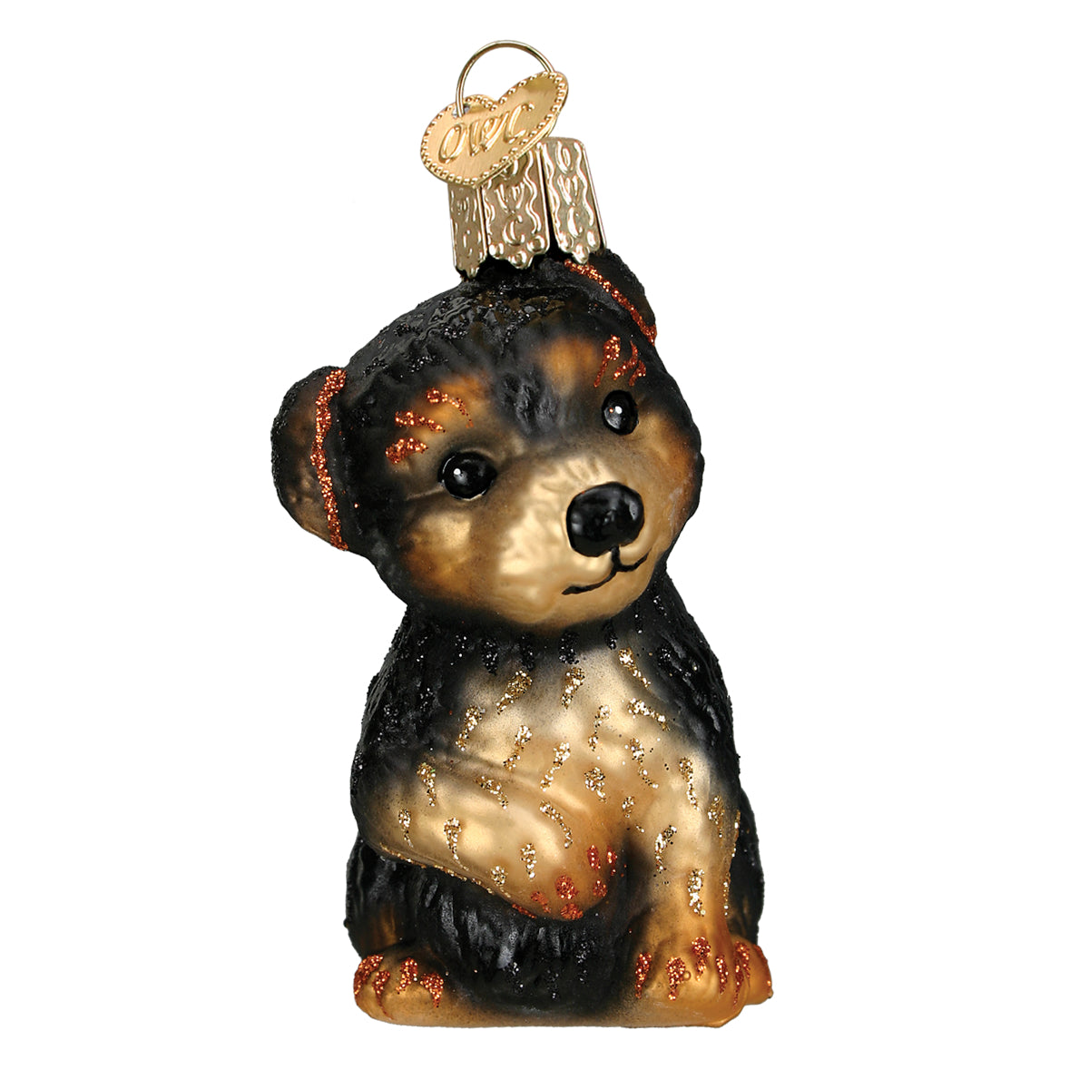Yorkie Puppy Ornament Old World Christmas
