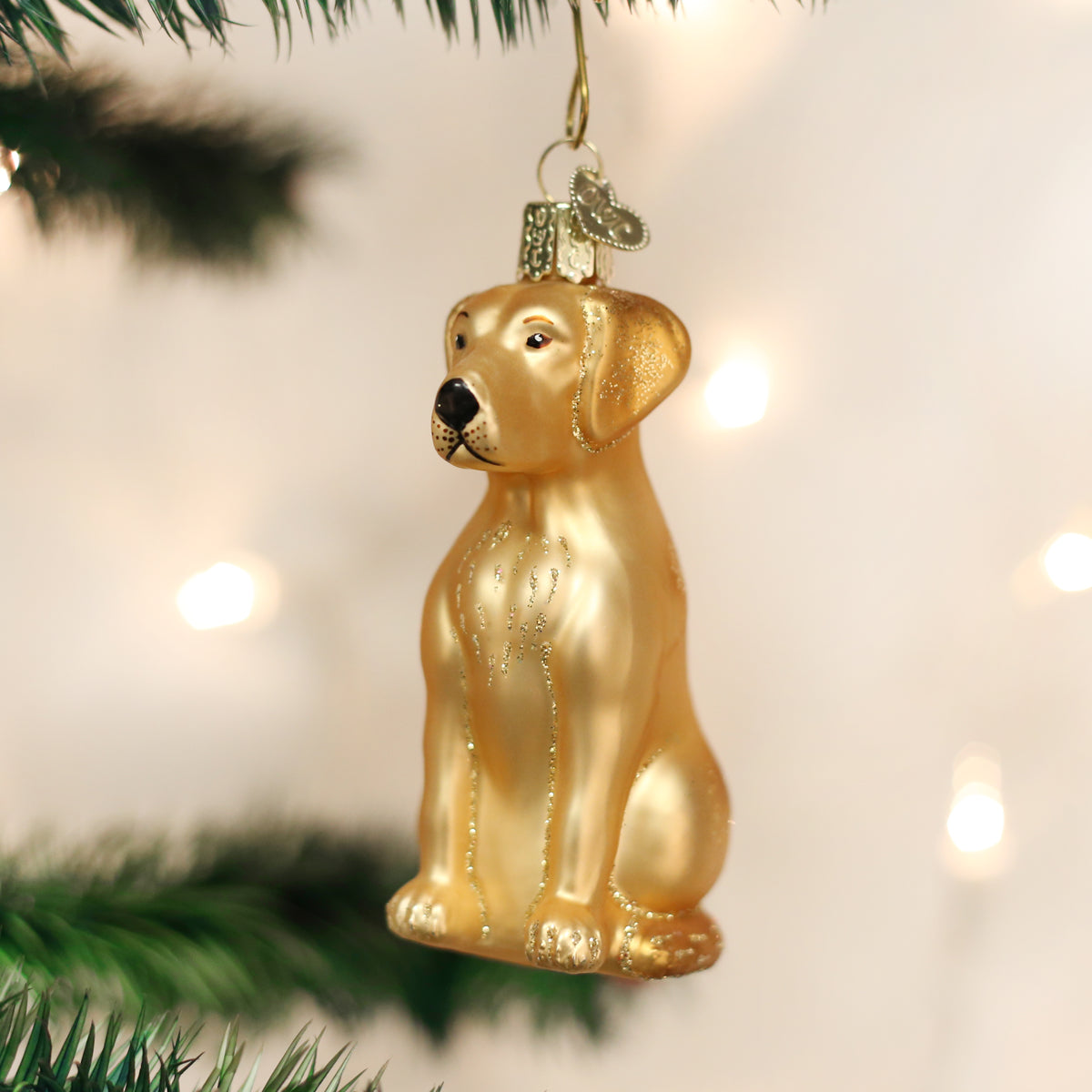 Yellow Labrador Ornament Old World Christmas