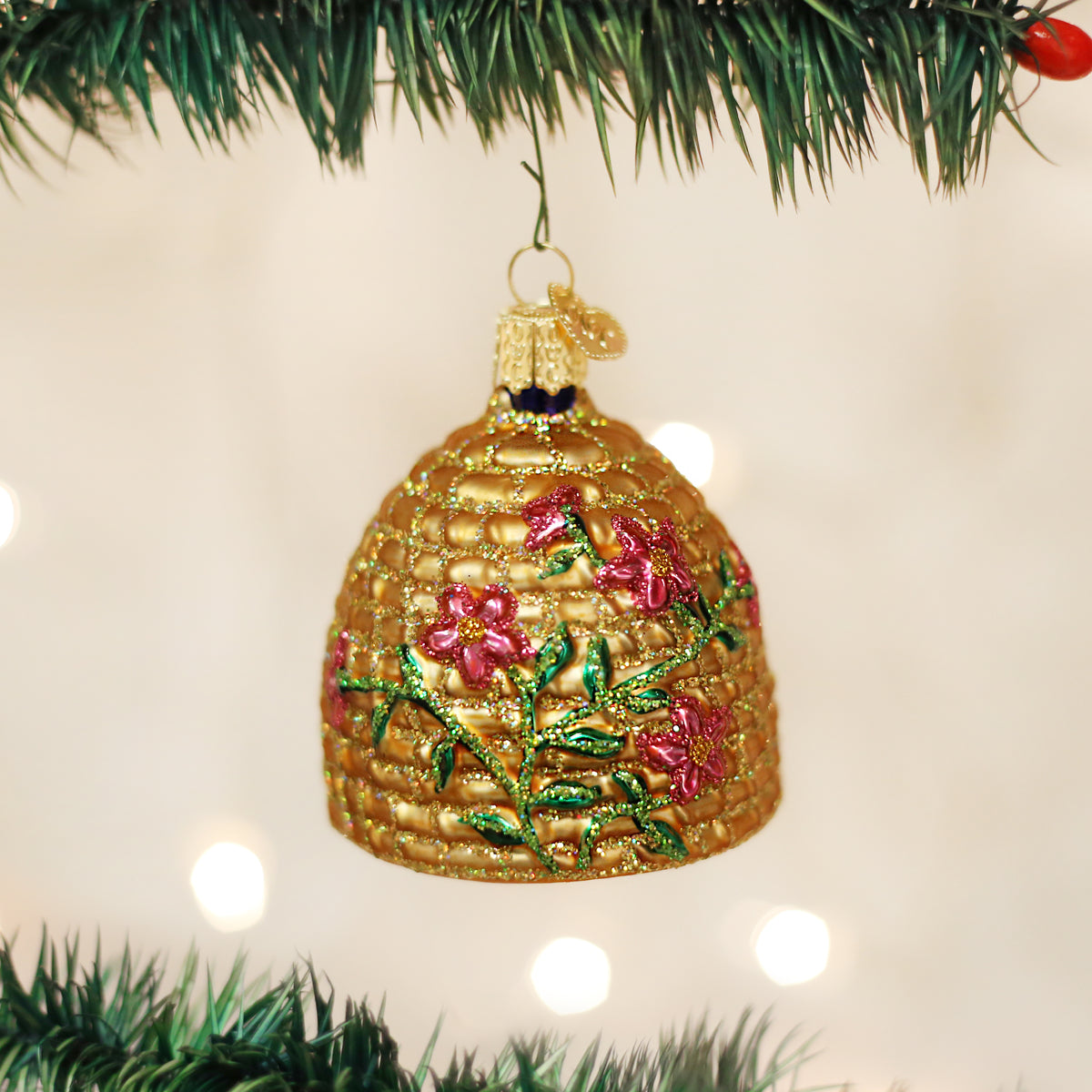 Bee Skep Ornament Old World Christmas