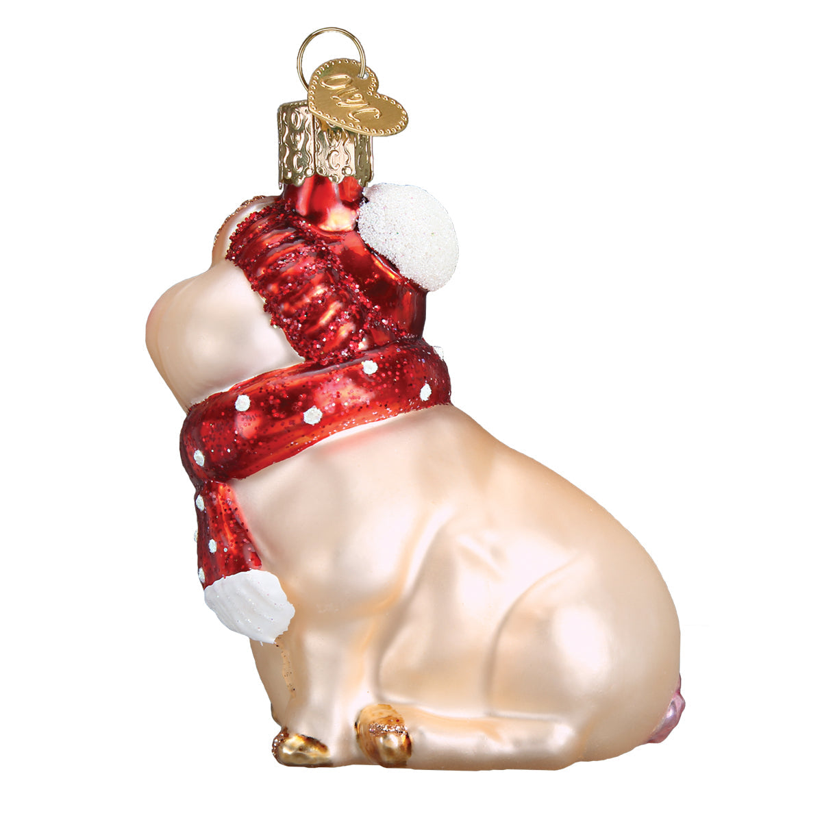 Snowy Pig Ornament Old World Christmas