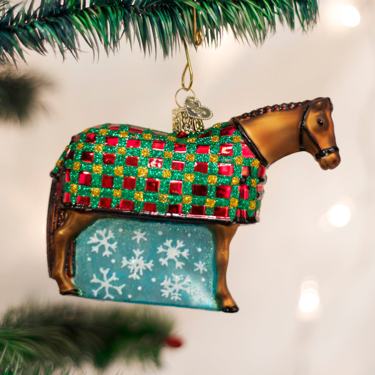 Snowflake Horse Ornament Old World Christmas
