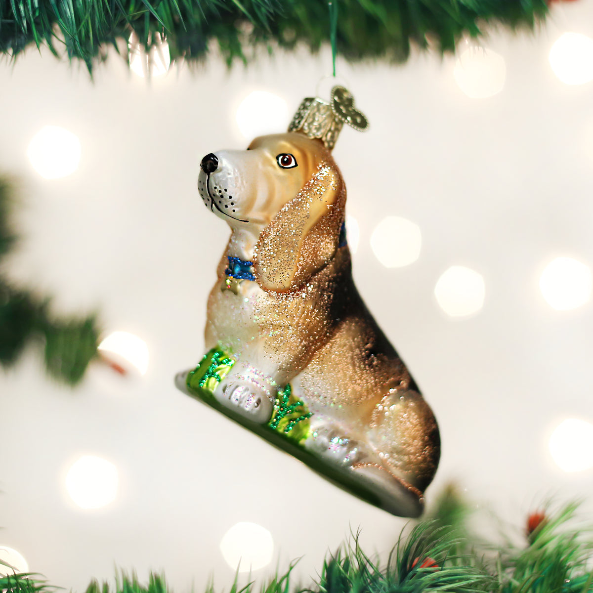 Basset Hound Ornament Old World Christmas