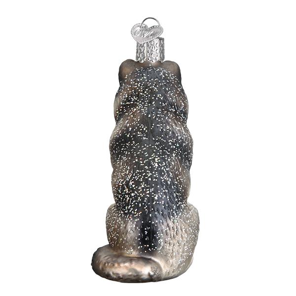Sitting Wolf Ornament Old World Christmas