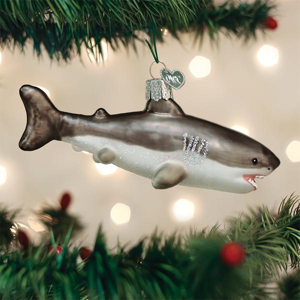 Great White Shark Ornament Old World Christmas