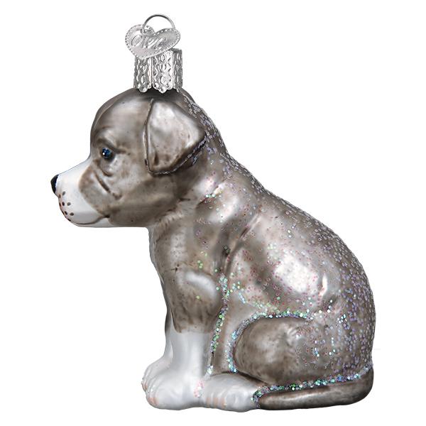 Puppy Pitbull Christmas Ornament Old World Christmas