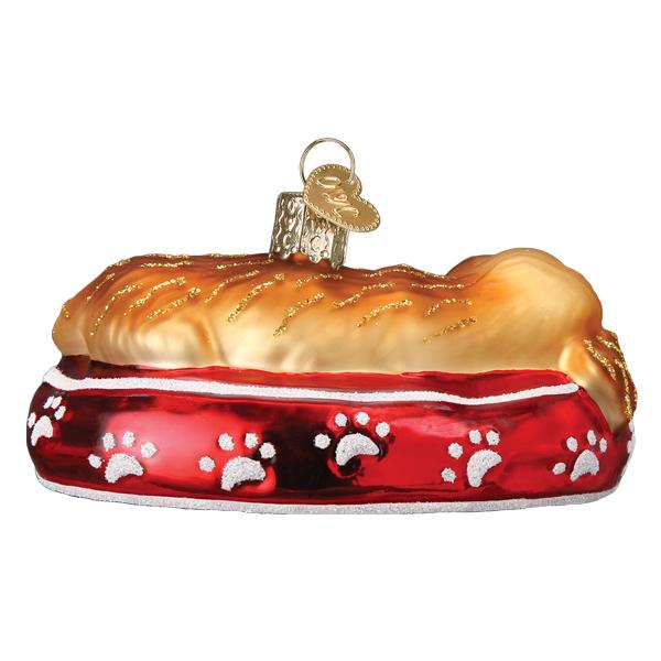 Sleepy Golden Retriever Ornament Old World Christmas