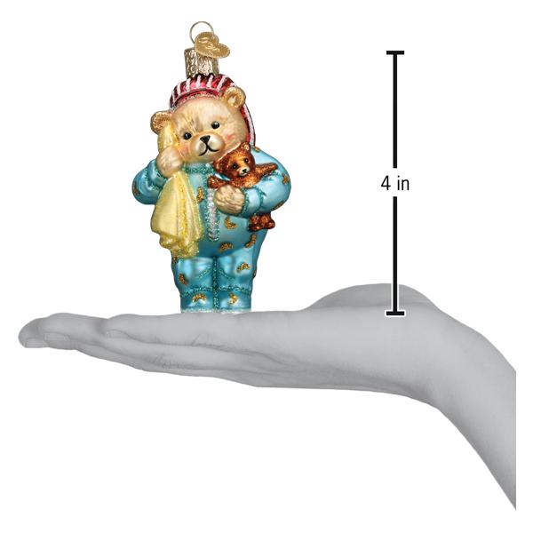 Bedtime Teddy Bear Ornament Old World Christmas