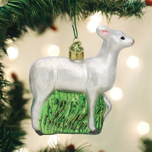 Seneca White Deer Ornament Old World Christmas