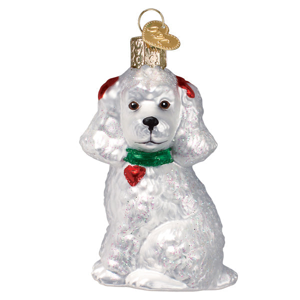 White Poodle Ornament Old World Christmas