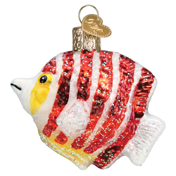 Peppermint Angelfish Ornament Old World Christmas