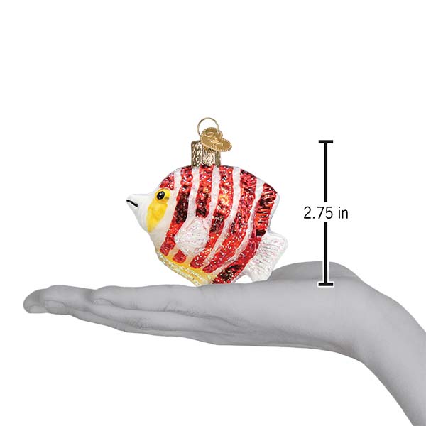 Peppermint Angelfish Ornament Old World Christmas