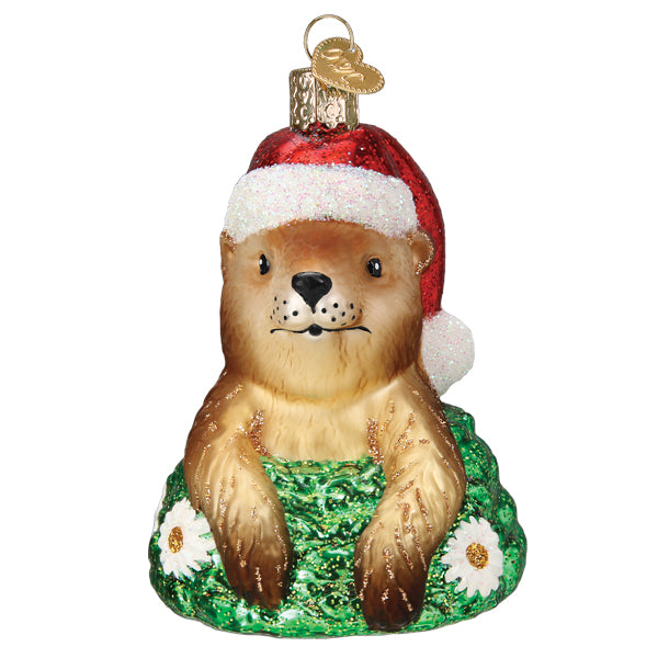 Santa Groundhog Ornament Old World Christmas