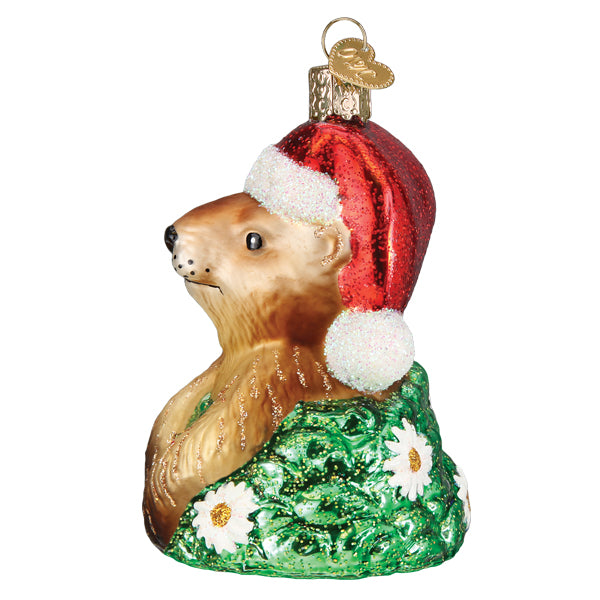 Santa Groundhog Ornament Old World Christmas
