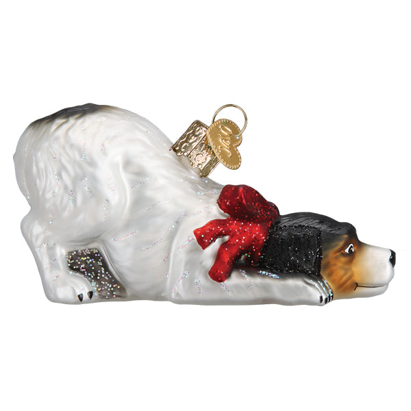 Norman Rockwell Signature Dog Ornament Old World Christmas