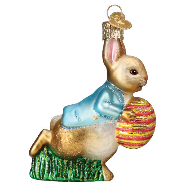 Peter Rabbit With Easter Egg Ornament Old World Christmas