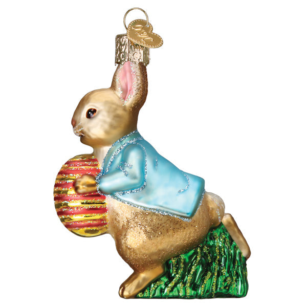 Peter Rabbit With Easter Egg Ornament Old World Christmas