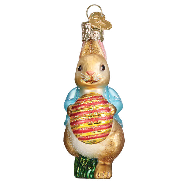 Peter Rabbit With Easter Egg Ornament Old World Christmas