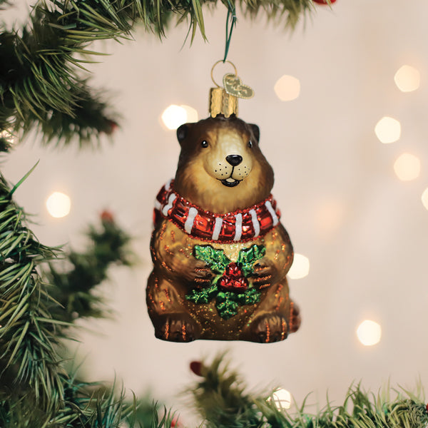 Merry Marmot Ornament Old World Christmas