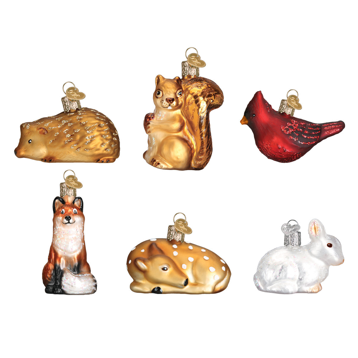 Mini Woodland Animal Set Old World Christmas