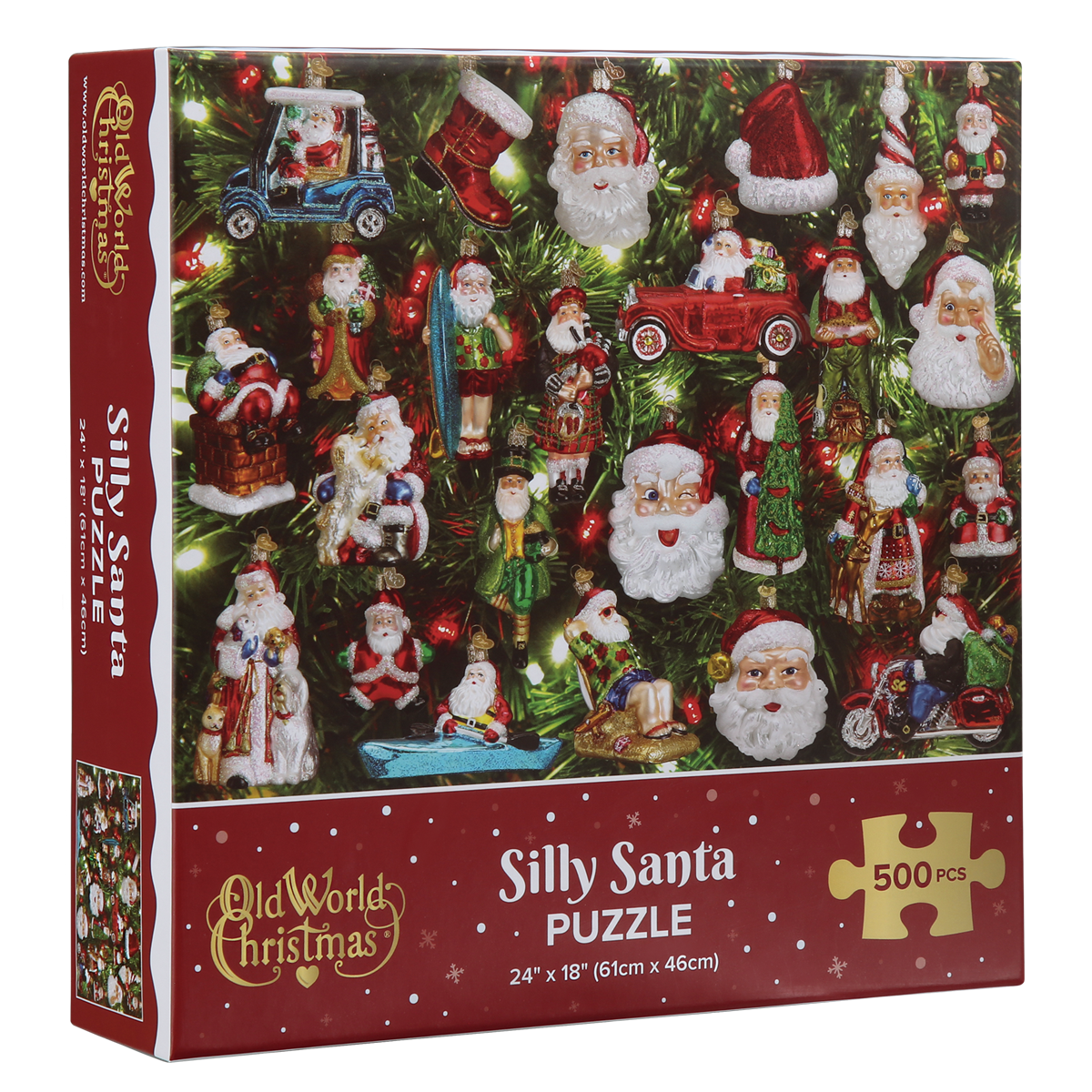 Silly Santa Puzzle Old World Christmas