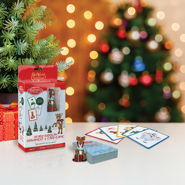 Ready Rudolph Ornament & Game Old World Christmas