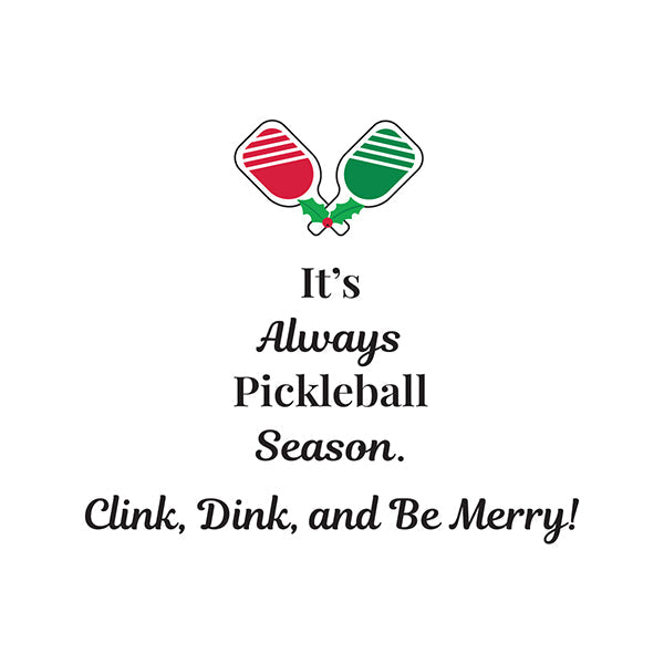 Pickleball Christmas Card Old World Christmas