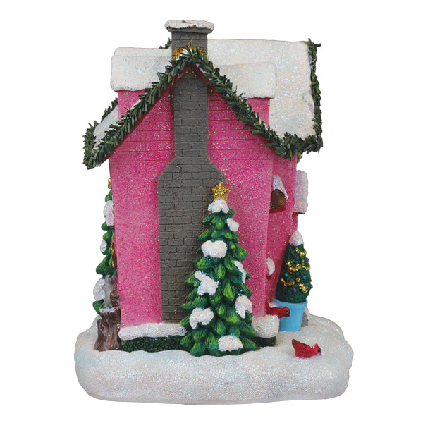Holiday House Lighted Figurine Old World Christmas