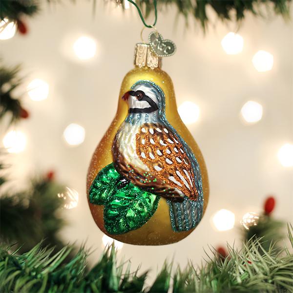 Partridge In A Pear Ornament Old World Christmas
