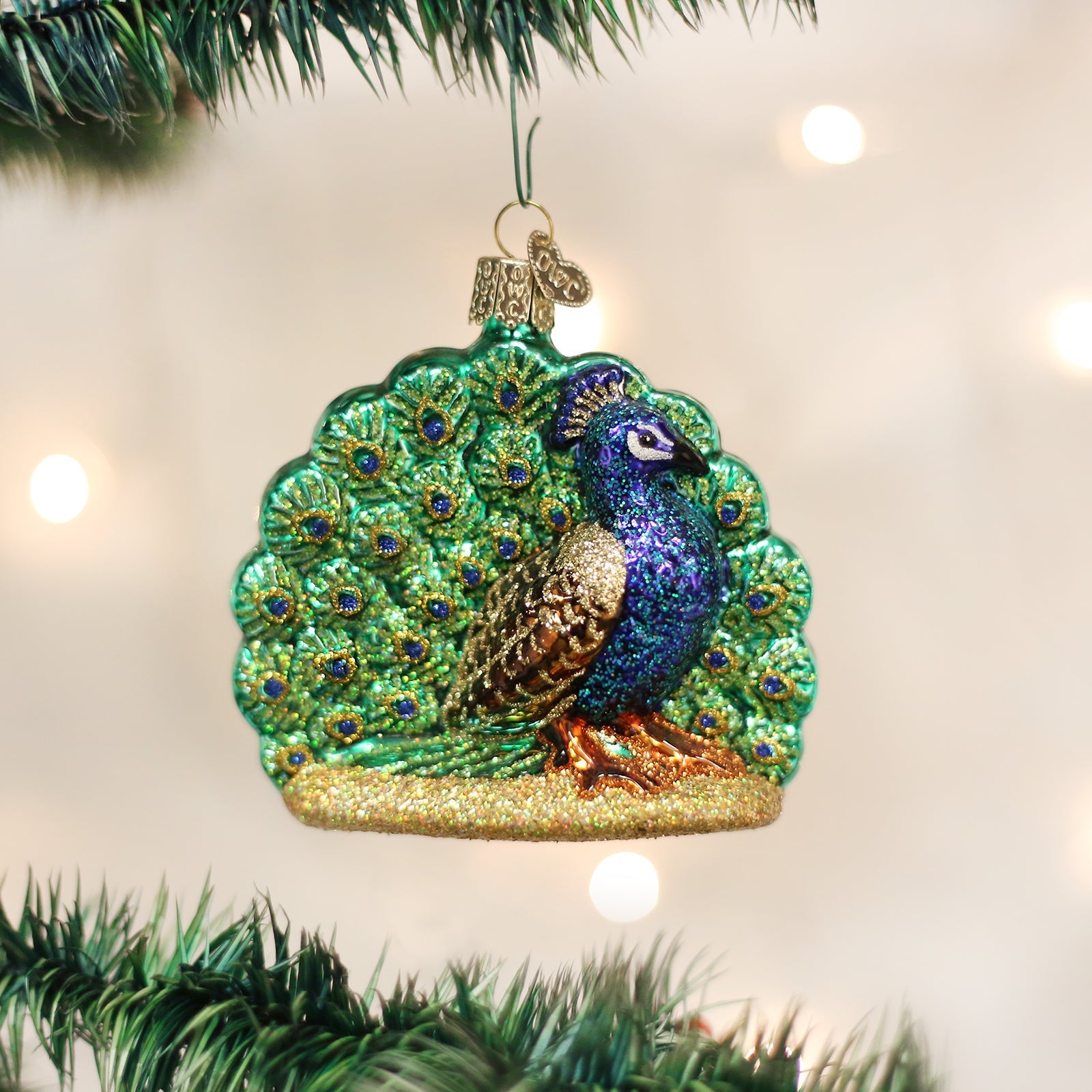 Proud Peacock Christmas Ornament Old World Christmas