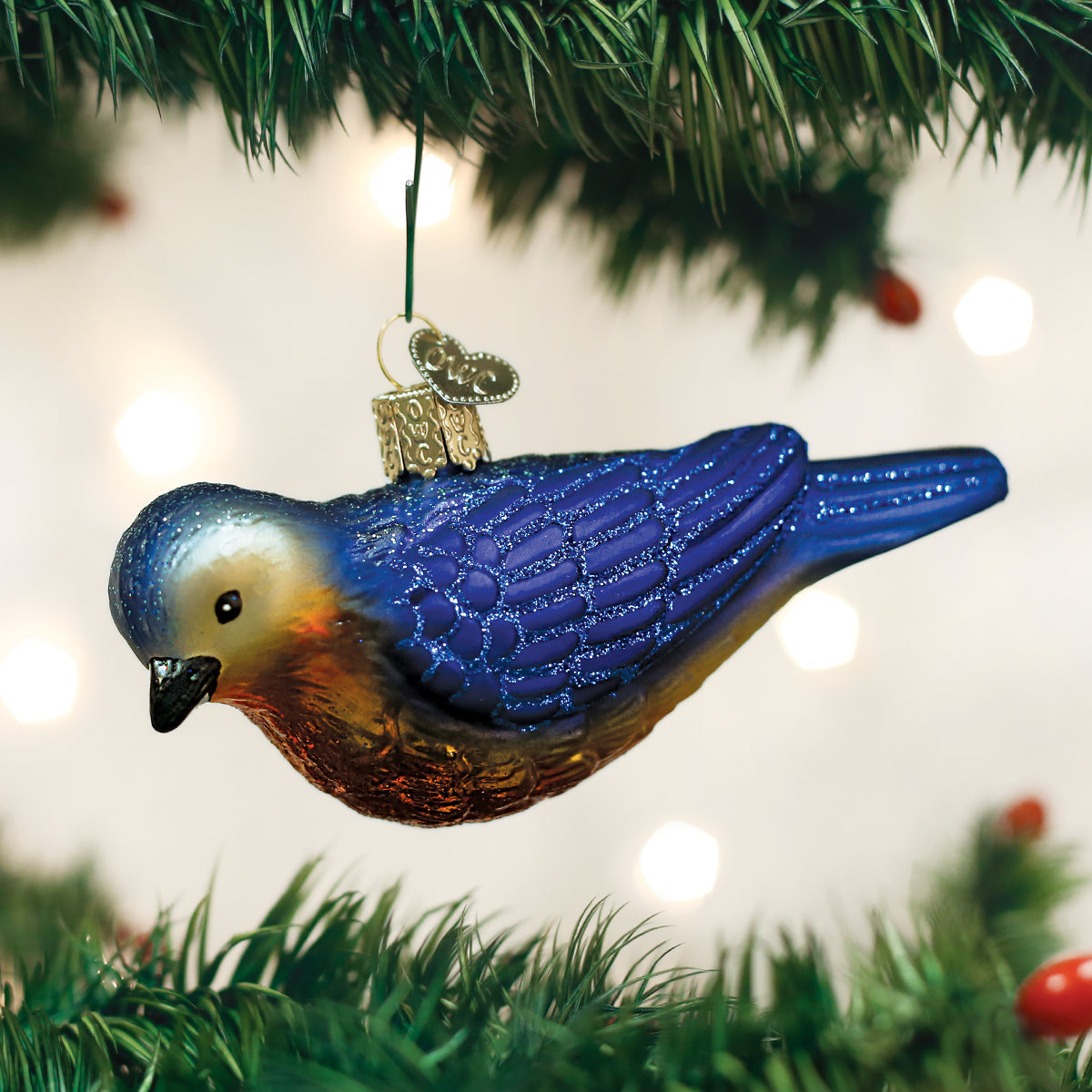 Hanging Western Bluebird Old World Christmas