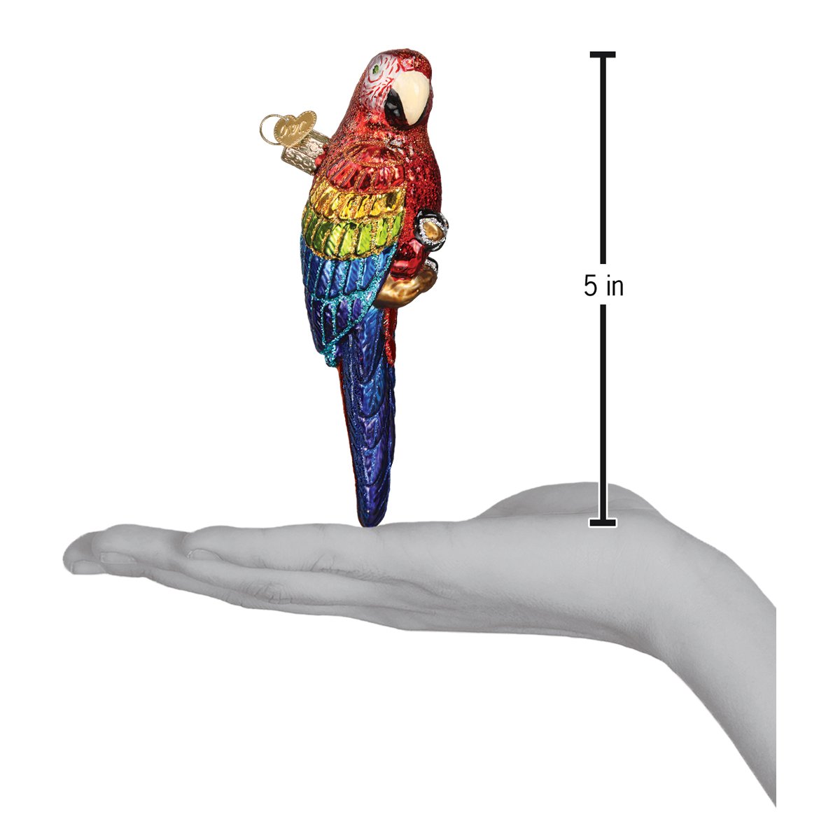 Tropical Parrot Ornament Old World Christmas