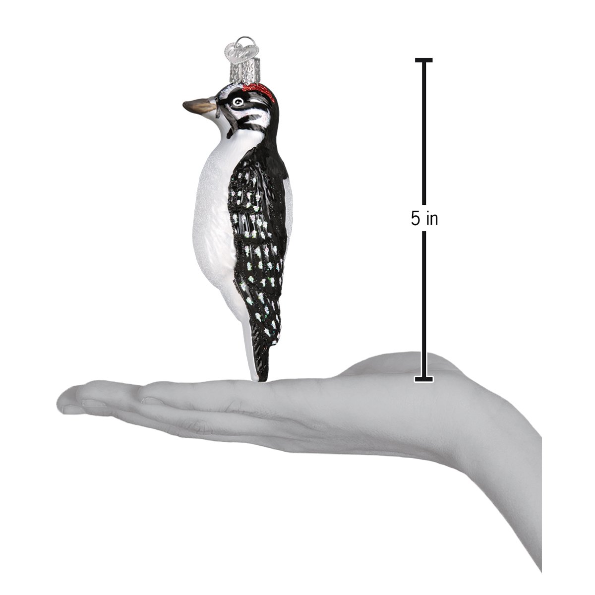 Hanging Hairy Woodpecker Old World Christmas