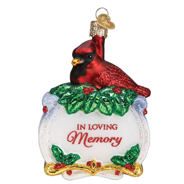 Memorial Cardinal Ornament Old World Christmas