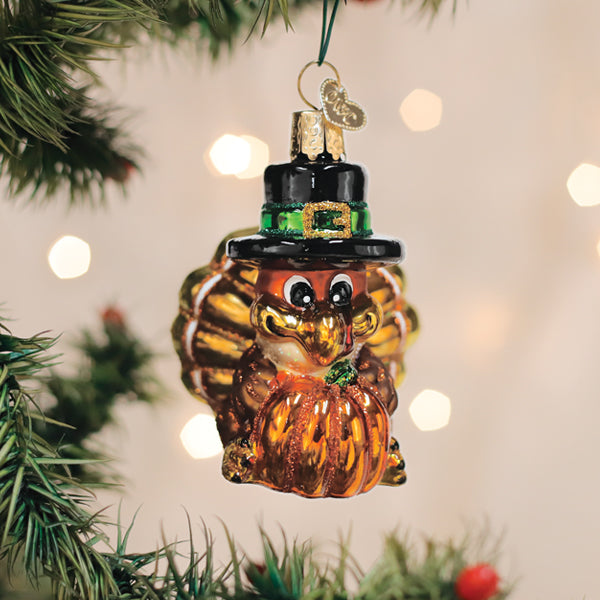Pilgrim Turkey Ornament Old World Christmas